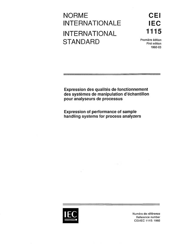 IEC 61115:1992 - IEC Standards - VDE Publishing House