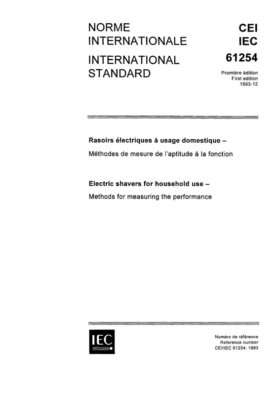 IEC 61254:1993 - IEC Standards - VDE Publishing House