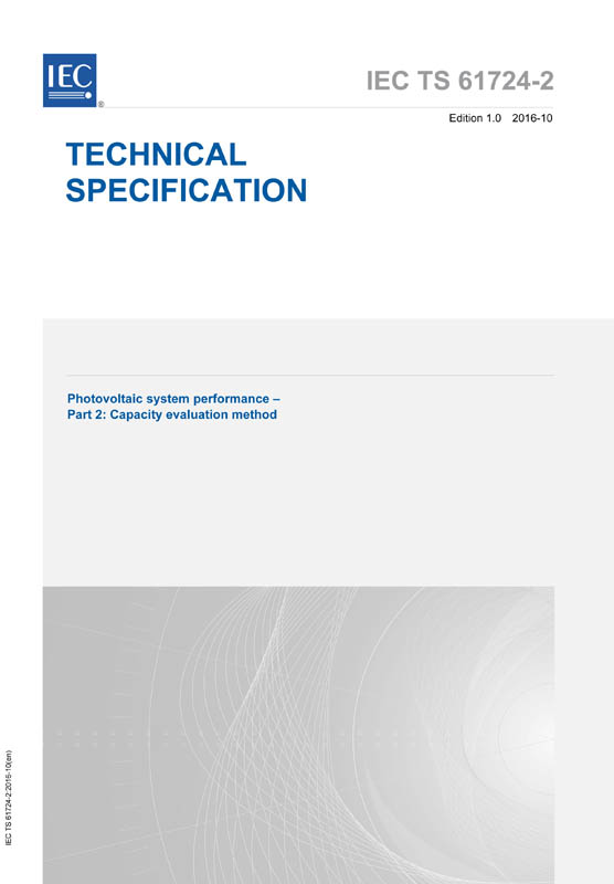 IEC TS 61724-2:2016 - IEC Standards - VDE Publishing House