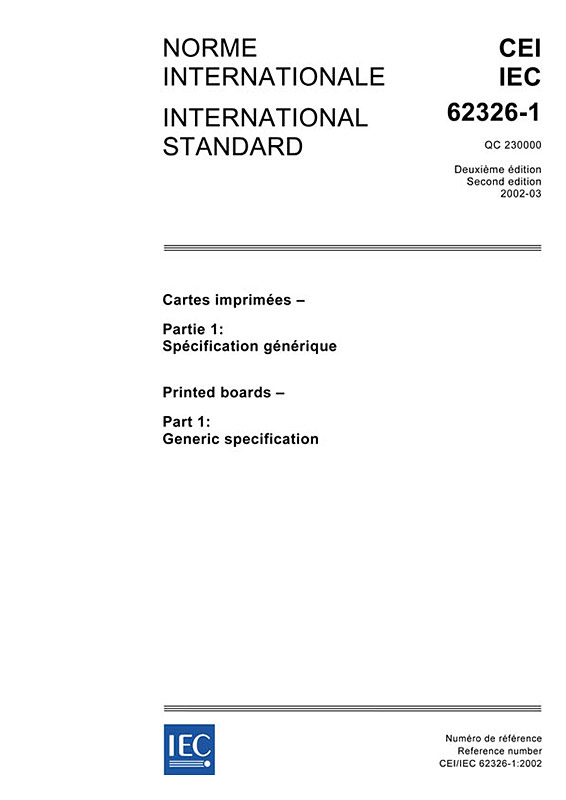 IEC 62326-1:2002 - IEC Standards - VDE Publishing House