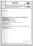 Cover VDE-AR-E 2100-712 Anwendungsregel:2018-12